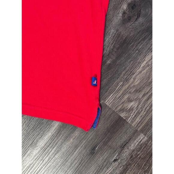 Majestic Men’s Philadelphia Phillies Short Sleeve Polo Shirt Red/Navy/White Sz M - Picture 9 of 9